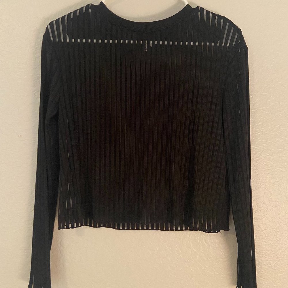 & Other Stories - Black Semi-Sheer Top